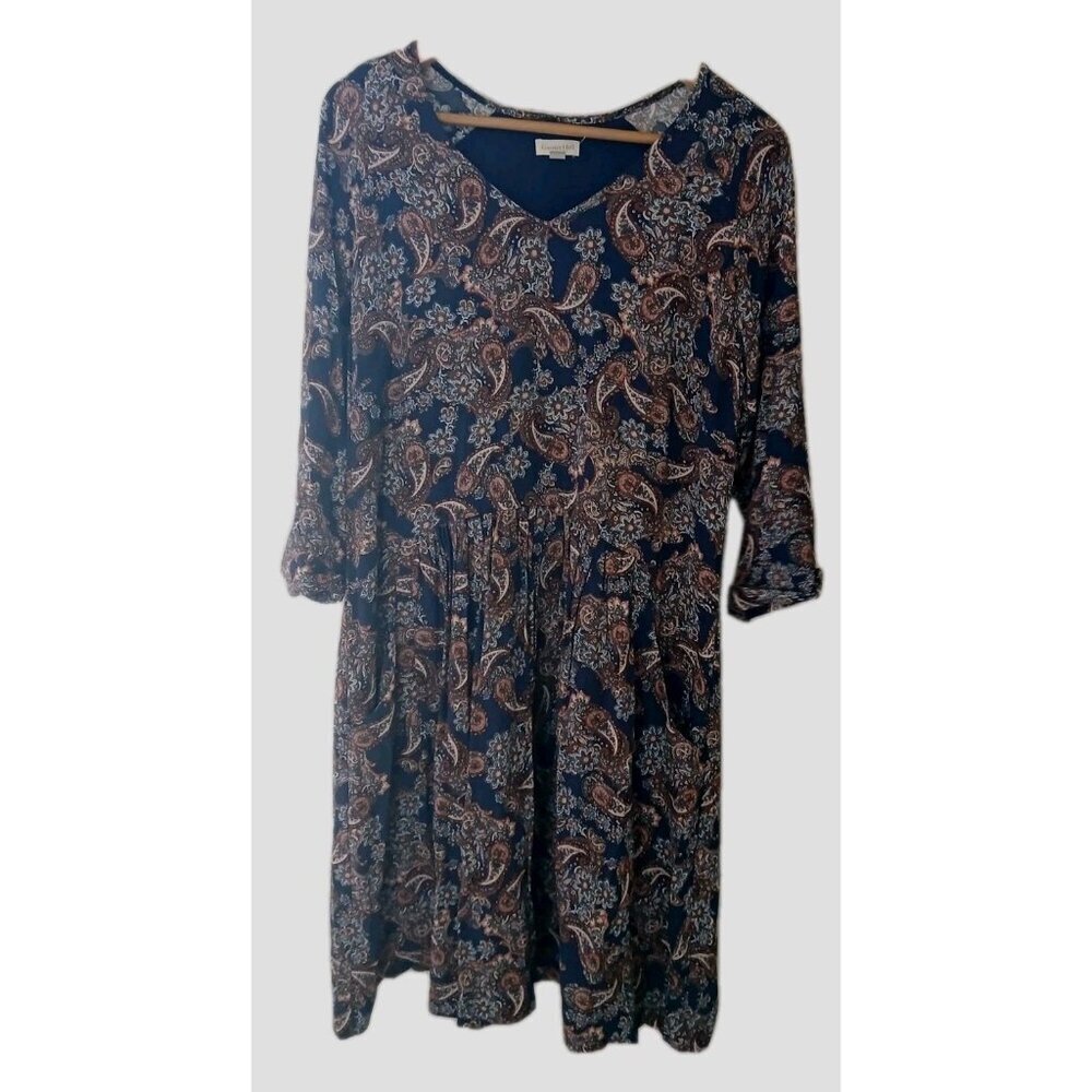 Garnet Hill Paisley Print Mini Dress
